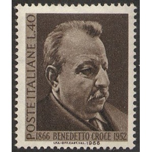 ITALIA - 1966 - 100° della nascita di Benedetto Croce - 1 v.