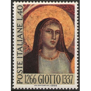ITALIA - 1966 - 700° della nascita di Giotto - 1 v.