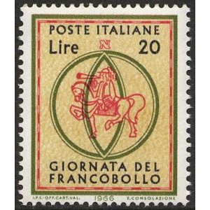 ITALIA - 1966 - 8° Giornata del Francobollo - 1 v.
