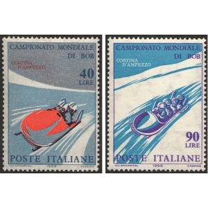 ITALIA - 1966 - Campionato mondiale di bob - 2 v.