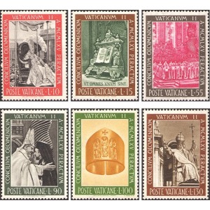 VATICANO - 1966 - Chiusura del Concilio Ecumenico Vaticano II - 6 v.