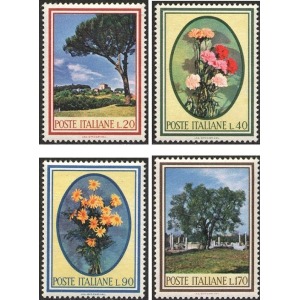 ITALIA - 1966 - Flora I serie - 4 v.