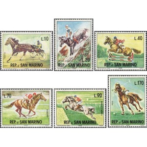 SAN MARINO - 1966 - Ippica - 6 v.