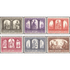 VATICANO - 1966 - Millenario cattolico della Polonia - 6 v.