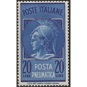 ITALIA - 1966 - Posta Pneumatica: Testa di Minerva 20 L. - 1 v.