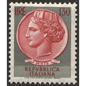 ITALIA - 1966 - Siracusana 130 L. - 1 v.