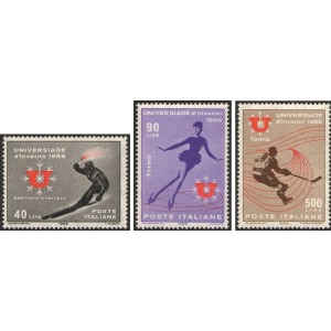 ITALIA - 1966 - Universiade d'inverno - 3 v.