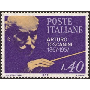 ITALIA - 1967 - 100° della nascita di Arturo Toscanini - 1 v.