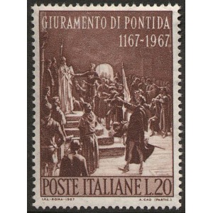 ITALIA - 1967 - 800° del Giuramento di Pontida - 1 v.