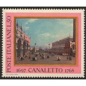 ITALIA - 1968 - 200° della morte di Antonio Canal, detto il Canaletto - 1 v.