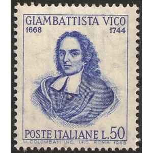 ITALIA - 1968 - 300° della nascita di Giambattista Vico - 1 v.