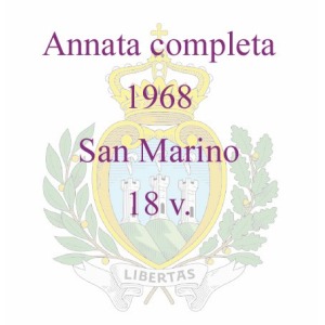 SAN MARINO - 1968 - Annata completa - 18 v.