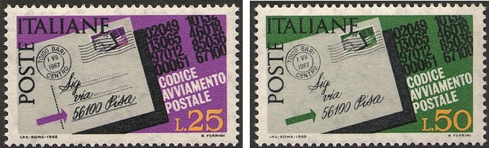 1968 CAP II serie 2 v. Italia ITALIA - 1968 - CAP II serie - 2 v.