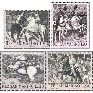 SAN MARINO - 1968 - Dipinti di Paolo Uccello - 4 v.