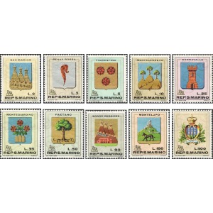 SAN MARINO - 1968 - Stemmi - 10 v.
