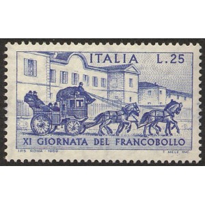 ITALIA - 1969 - 11° Giornata del Francobollo - 1 v.