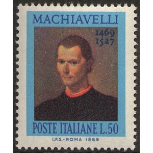 ITALIA - 1969 - 500° della nascita di Niccolò Macchiavelli - 1 v.