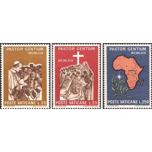 VATICANO - 1969 - Viaggio di Papa Paolo VI in Africa - 3 v.