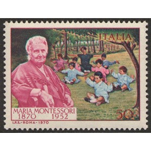 ITALIA - 1970 - 100° della nascita di Maria Montessori - 1 v.