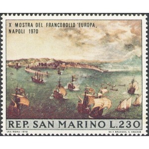 SAN MARINO - 1970 - 10° mostra del francobollo Europa a Napoli - 1 v.