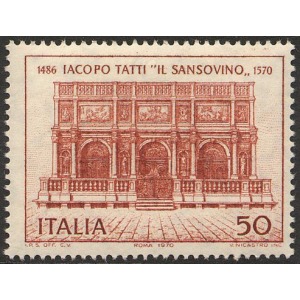 ITALIA - 1970 - 400° della morte di Jacopo Tatti, detto il Sansovino - 1 v.