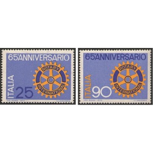ITALIA - 1970 - 65° del Rotary Club - 2 v.