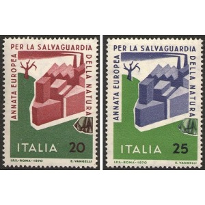 ITALIA - 1970 - Anno europeo della salvaguardia della natura - 2 v.