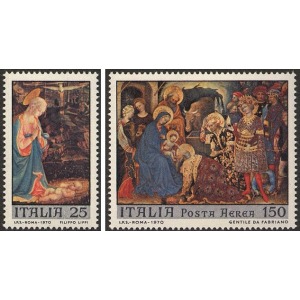 ITALIA - 1970 - Natale - 2 v.