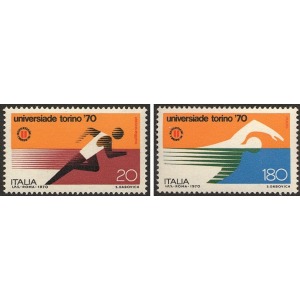 ITALIA - 1970 - Universiadi di Torino '70 - 2 v.