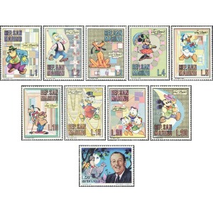SAN MARINO - 1970 - Walt Disney - 10 v.