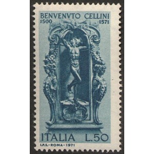 ITALIA - 1971 - 400° della morte di Benvenuto Cellini - 1 v.