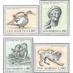 SAN MARINO - 1971 - Arte etrusca - 4 v.