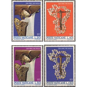VATICANO - 1971 - Contro le discriminazioni razziali - 4 v.