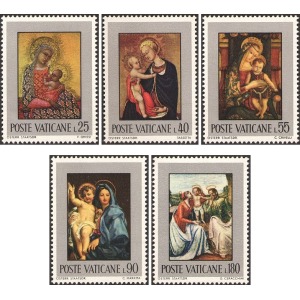 VATICANO - 1971 - La Sacra Famiglia - 5 v.