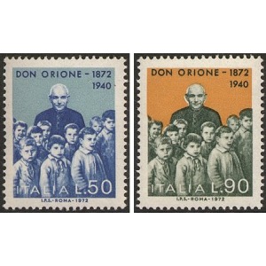 ITALIA - 1972 - 100 della nascita di Don Luigi Orione - 2 v.