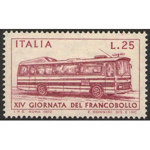 ITALIA - 1972 - 14° Giornata del Francobollo - 1 v.