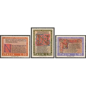 ITALIA - 1972 - 500° delle prime edizioni della Divina Commedia - 3 v.