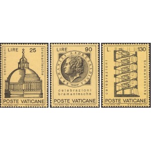 VATICANO - 1972 - Celebrazioni Bramantesche - 3 v.