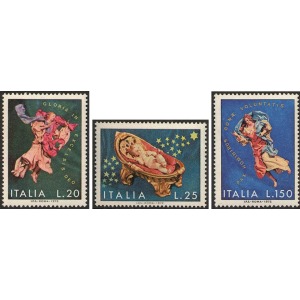 ITALIA - 1972 - Natale - 3 v.