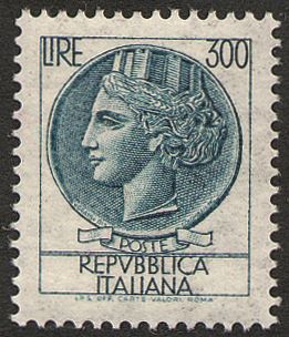 1972 Siracusana 300 L. 1 v. Italia ITALIA - 1972 - Siracusana 300 L. - 1 v.