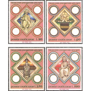 VATICANO - 1973 - 1000° della Diocesi di Praga - 4 v.