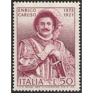 ITALIA - 1973 - 100° della nascita di Enrico Caruso - 1 v.