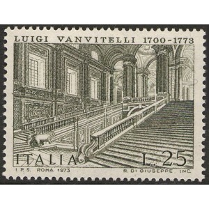ITALIA - 1973 - 200° della morte di Luigi Vanvitelli - 1 v.