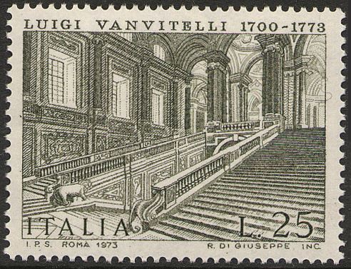 1973 200° della morte di Luigi Vanvitelli 1 v. Italia ITALIA - 1973 - 200° della morte di Luigi Vanvitelli - 1 v.