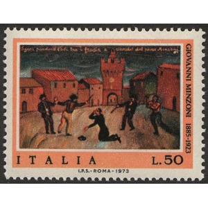 ITALIA - 1973 - 50° della morte di Don Giovanni Minzoni - 1 v.