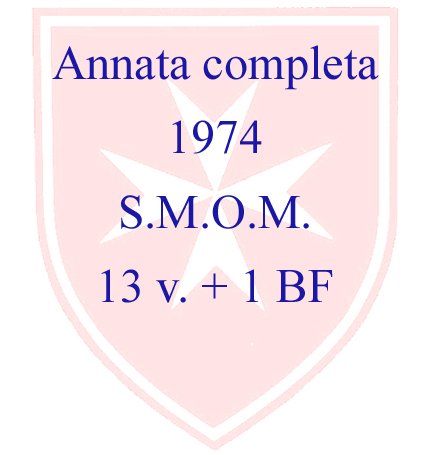 1974 Annata completa 13 v. 1 BF S.M.O.M. SMOM S.M.O.M. - 1974 - Annata completa - 13 v. + 1 BF