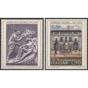 ITALIA - 1974 - Arte italiana I serie - 2 v.