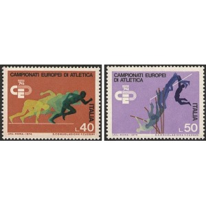 ITALIA - 1974 - Campionato europeo di atletica leggera - 2 v.