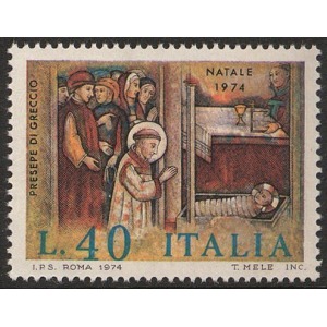 ITALIA - 1974 - Natale - 1 v.
