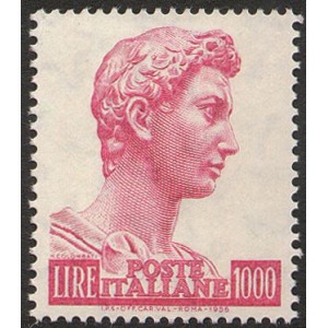 ITALIA - 1974 - S. Giorgio 1.000 L. su carta fluorescente - 1 v.